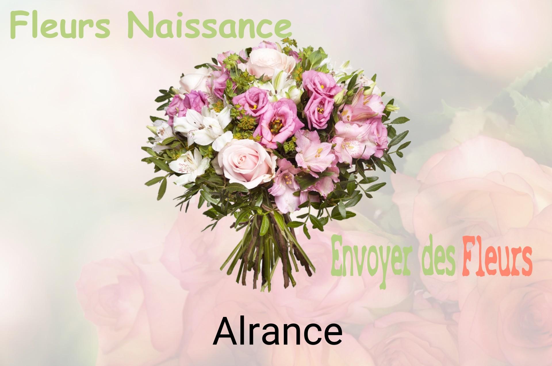Bouquet de fleurs de naissance livré à Alrance